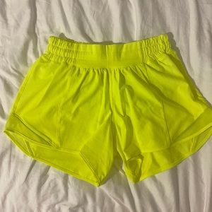 Lululemon Shorts in Neon Green/Yellow
